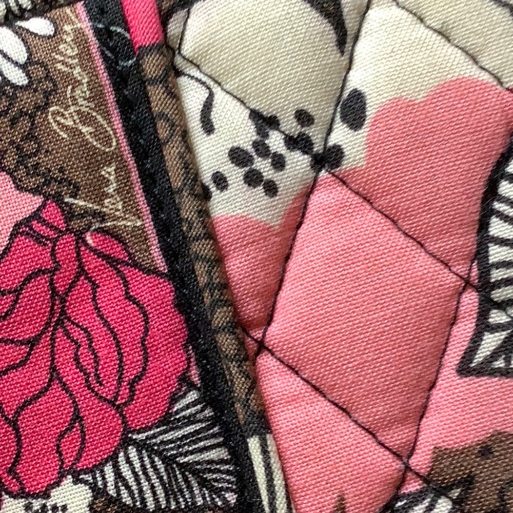 Vera Bradley Accordion Wallet In Mocha Rouge. - Picture 4 of 9